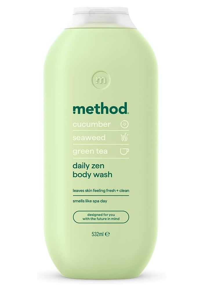 Method غسول الجسم ميثود ديلي زين مع الخيار، الأعشاب البحرية والشاي الأخضر - 532 مل - Image 1